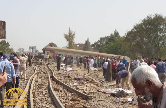 مصر .. شاهد: أول فيديو يوثق لحظة وقوع حادث قطار بنها اليوم