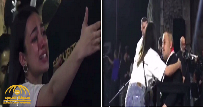 فتاة تبكي بشدة وتحضن جورج وسوف على المسرح.. شاهد: ردة فعل الفنان