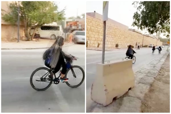 بيان أمني بشأن مقطع لـ"حارس أمن" صور فتيات يركبن الدراجات بالرياض وتلفظ عليهن