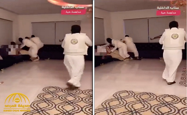 شاهد.. لحظة محاصرة مركبة مروج مخدرات في جدة ومداهمة استراحة بداخلها باقي أفراد العصابة