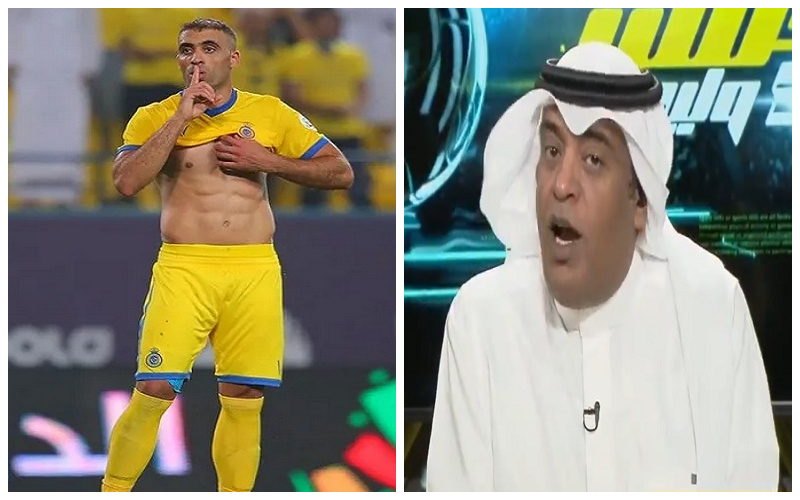 شاهد.. وليد الفراج ينتقد حمدالله: " لهذا السبب يخلع القميص كثيراً !"