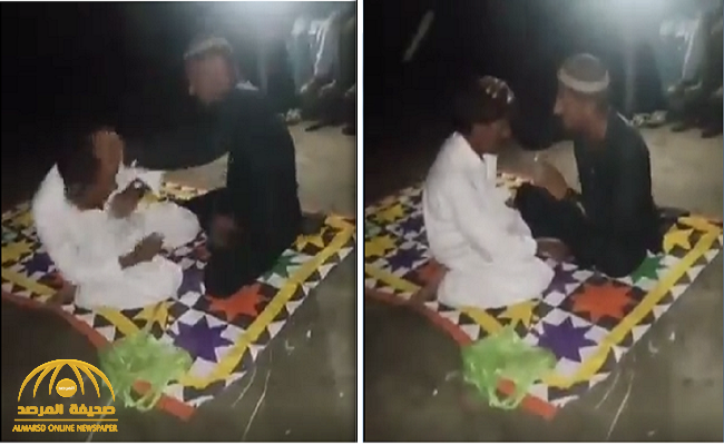 شاهد.. رجل يحاول إخراج "جني" من جسد شاب .. وعند صفعه كانت المفاجأة!