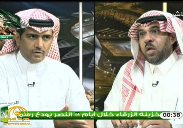 فؤاد أنور  يهدد الهريفي : “أنت ورا ما تحترم نفسك .. ولا تبيني قدام الناس أعطيك على راسك” !