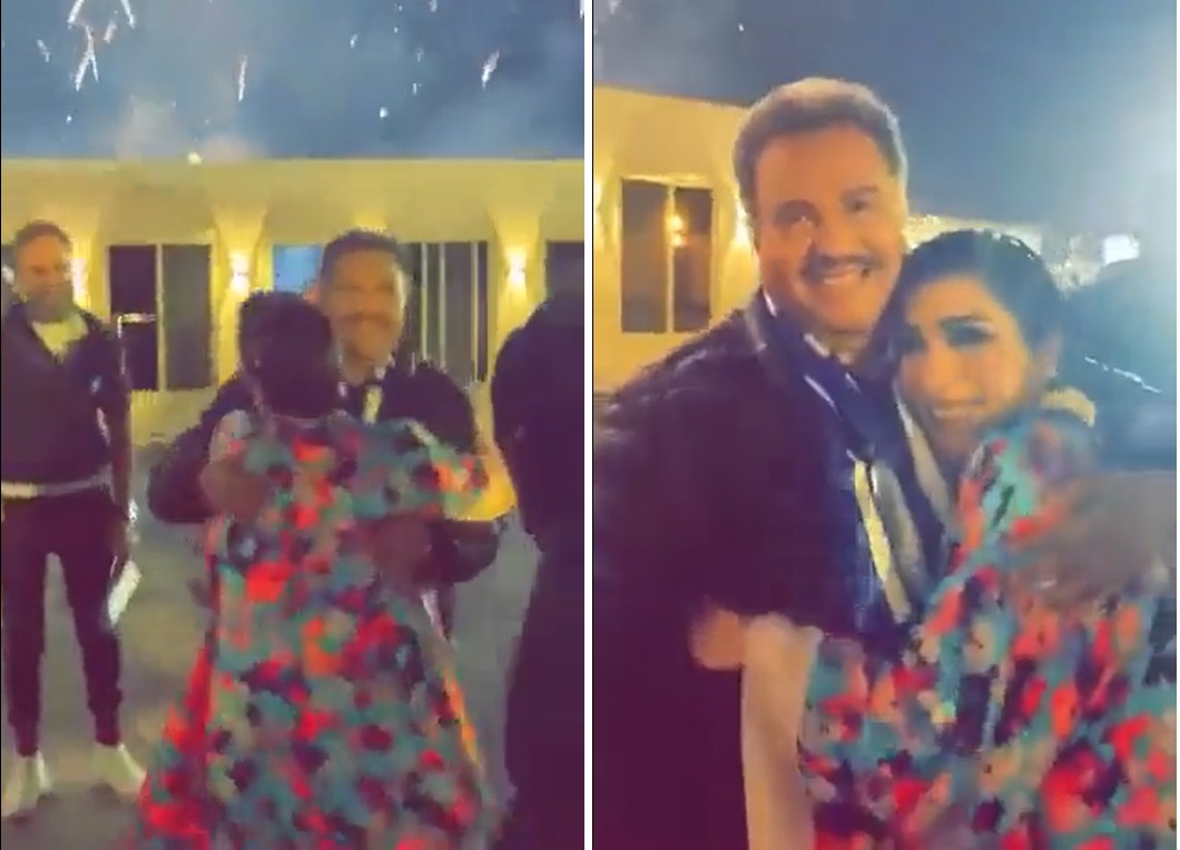 قبل انطلاق حفل الهلال.. شاهد: لحظة استقبال محمد عبده لـ"أصالة" بالأحضان في "البوليفارد"