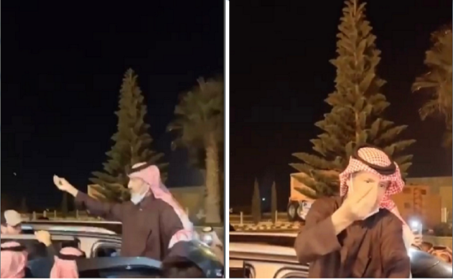 شاهد: تدافع الجمهور للتصوير مع الفنان "خالد عبد الرحمن" بعد حفلته بـ "أبها"