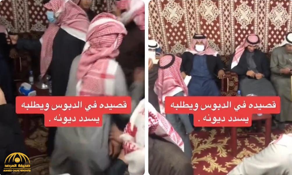 طفل يلقي قصيدة أمام "الدبوس" ويطلب منه 2 مليون لمساعدته في سداد ديونه .. شاهد ردة فعل الأخير المفاجئة!