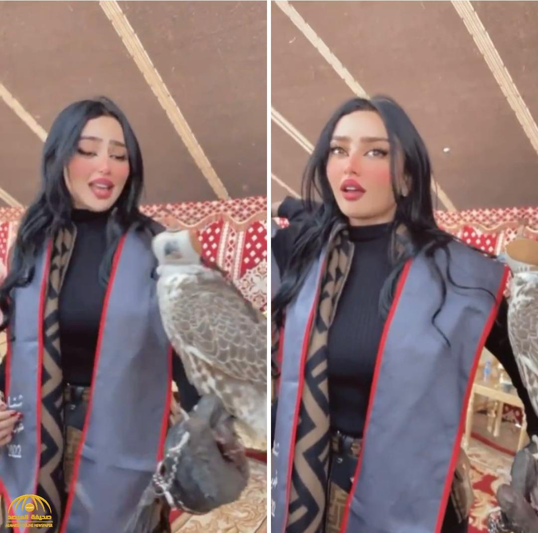 شاهد: مروج الرحيلي تظهر برفقة رهف القحطاني وهي تحمل صقرًا.. وتعلق: "سكارة أنا ولا مو سكارة"