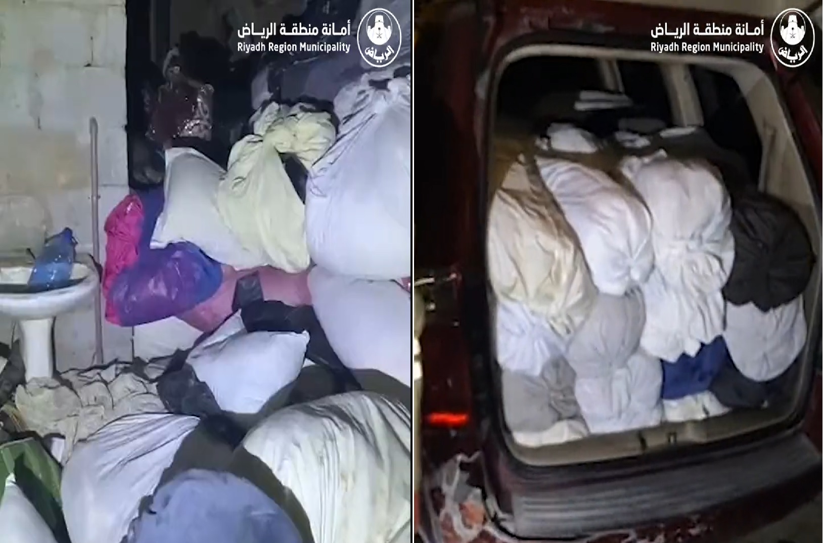 شاهد .. سرق ملابس من صناديق التبرعات بالرياض ومحاولة بيعها في الأسواق كملابس جديدة