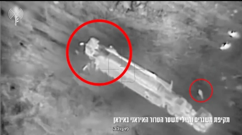 بالفيديو:  لحظة استهداف المقاتلات الإسرائيلية عشرات الصواريخ الباليستية الإيرانية قبل إطلاقها