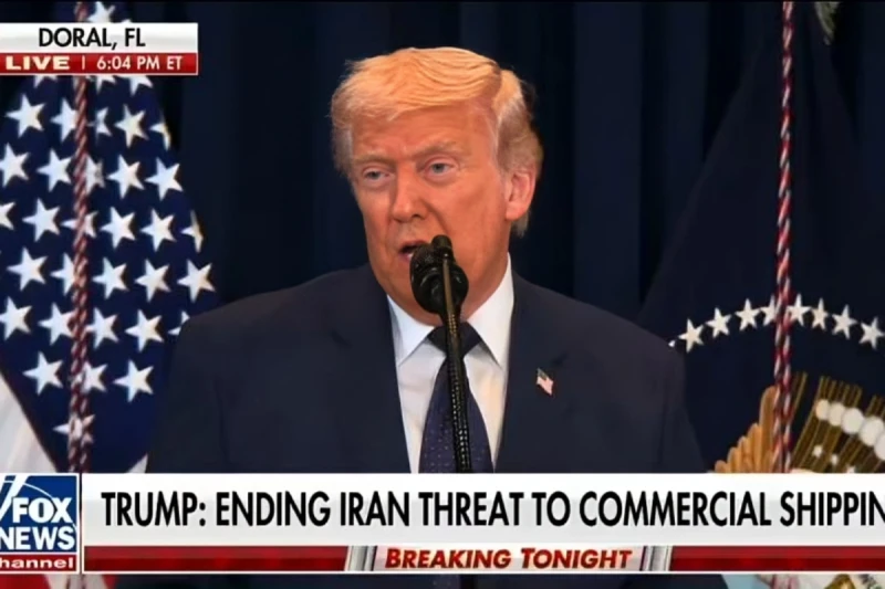 بالفيديو: ترامب يوجه تحذيراً شديد اللهجة لـ إيران إذا أقدمت على أي عمل ضد ناقلات النفط في مضيق هرمز