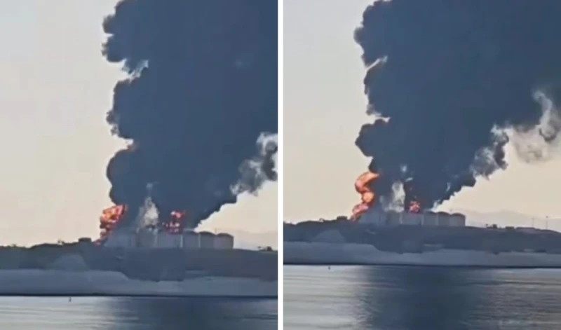 بالفيديو: استهداف ميناء صلالة في سلطنة عُمان بطائرات مسيرة.. واندلاع حريق ضخم في خزانات الوقود