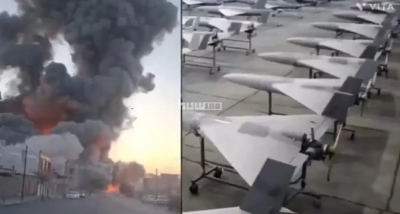 بالفيديو: لحظة تدمير منشأة رئيسية لتصنيع الطائرات بدون طيار في أصفهان بإيران