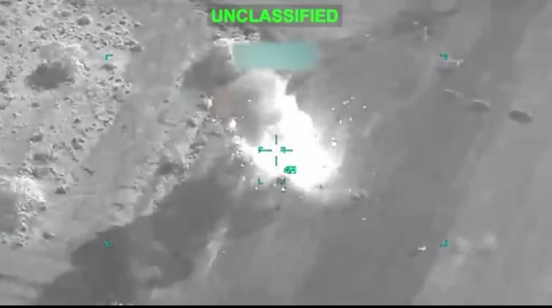 القيادة المركزية الأمريكية تنشر فيديو جديد لتدمير منشآت عسكرية إيرانية