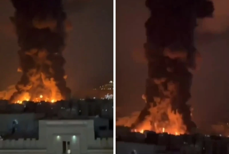 بالفيديو.. قصف إسرائيلي يستهدف مواقع تخزين وقود تابعة للحرس الثوري الإيراني في طهران