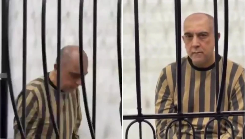 بالفيديو.. لحظة دخول "عاطف نجيب" ابن خالة المخلوع بشار الأسد القفص لبدء محاكمته العلنية في دمشق