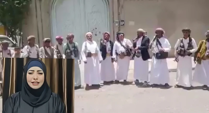بالفيديو.. شيخ قبيلة يمني يقف أمام منزل امرأة زعمت بأنها ابنة صدام حسين  ويكشف سبب قدومها من العراق في ضيافة الرئيس الراحل علي عبدالله صالح