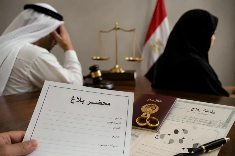 مواطن خليجي يكتشف "سرًا" عن زوجته المصرية بالصدفة أثناء استخراج أوراق لابنتهما