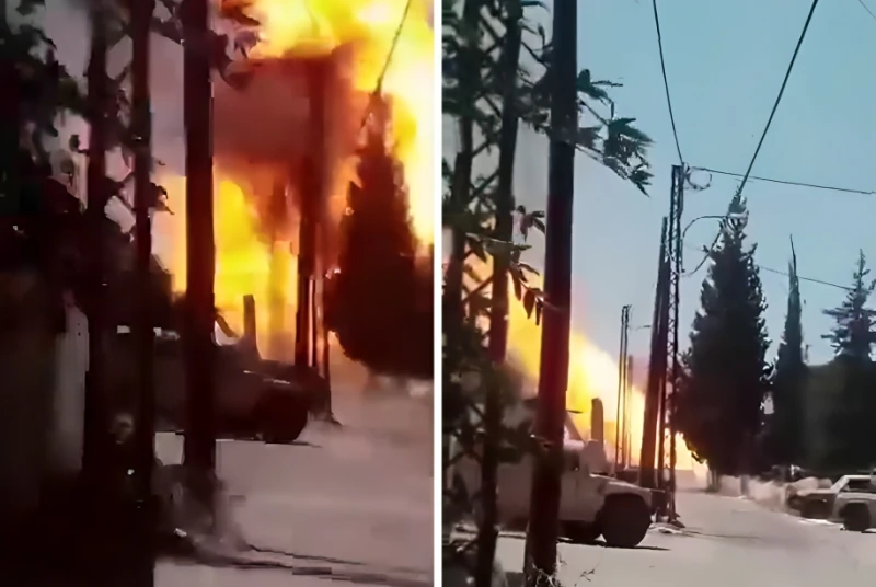 بالفيديو.. لحظة انفجار هائل لصهريج غاز يهز الهرمل في لبنان