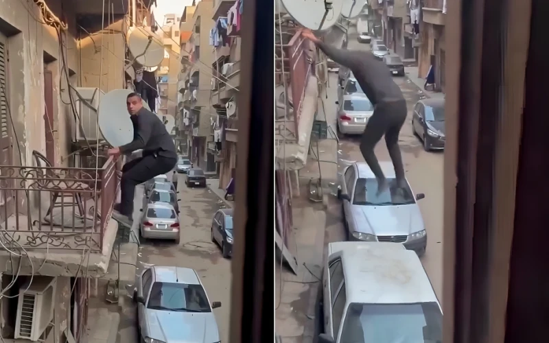 «حضرتك حرامي؟»… مصر: بالفيديو.. سيدة تسأل شخصًا يتسلّق نافذة ومفاجأة تكشف حقيقة المقطع المتداول