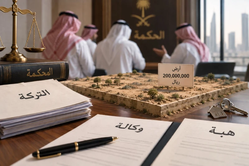 سيناريو يفتح باب النزاع بين الورثة.. وكيل ورثة يهب سرًا عقارًا بأكثر من 200 مليون ريال لشخص ثم يعيده الأخير إليه كـ«هبة» أخرى