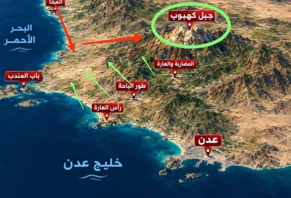 من يسيطر عليها يحكم باب المندب.. قوات العمالقة اليمنية ودرع الوطن تتقدم ضد الحوثيين وتخوض معارك ضارية على جبال كهبوب
